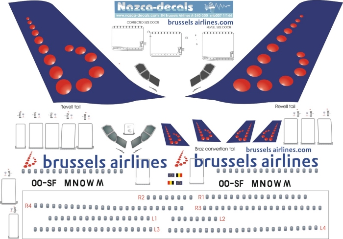 Brussels Airlines Decal/sticker 